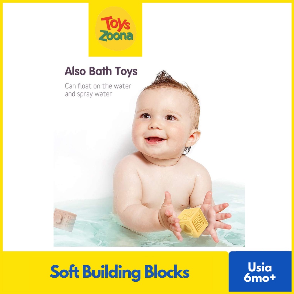 ToysZoona Mainan Edukasi Anak Balok Lentur Soft Building Blocks Building Blocks