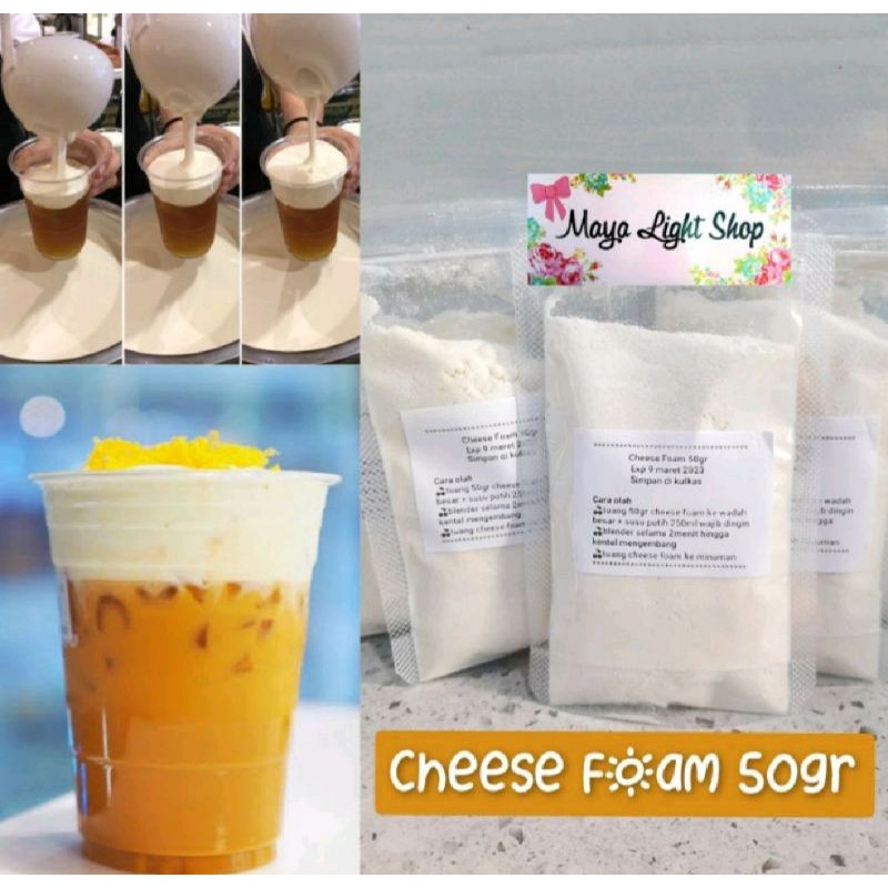 

Cheese Foam Powder 50gr white cheese kerry keju putih drink bubble boba Enak Sale Promo