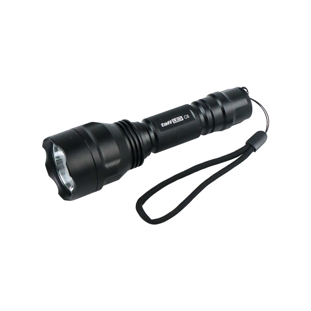 Senter LED Flashlight Waterproof Cree Q5 3800 Lumens - OMFL1XBK Black