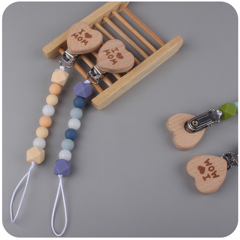 PC 11 | TALI EMPENG DAN TEETHER BISA CUSTOM NAMA | PACIFIER CLIP | TEETHER TALI DOT EMPENG CHAIN GANTUNGAN BAHAN SILIKON AMAN BPA FREE | RUZAIN MALL
