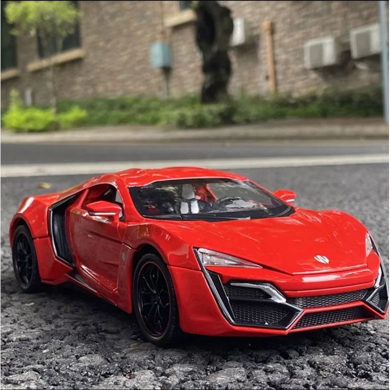 Diecast Mobil Lykan Hypersport FAST FURIOUS Skala 1:32 Miniatur Diecast Mobil Mobilan Pajangan