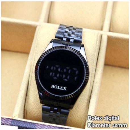 Cheaper Watches - RST-01 JAM TANGAN PRIA WANITA UNISEX ROLEX DIGITAL STAINLESS LED TANGGAL IMPORT TOUCH SCREEN ELEGAN