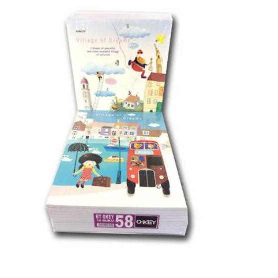 

Diskon✔️Buku Tulis Okey Kiky 58 Lembar Random cover - Jual (1 Pack = 10 Pcs)|KD8