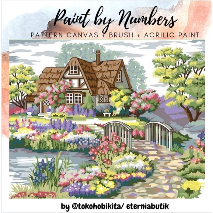 

Hemat Painting By Number Canvas 50 X 40 Cm Cat Akrilik - Garden House Terbatas