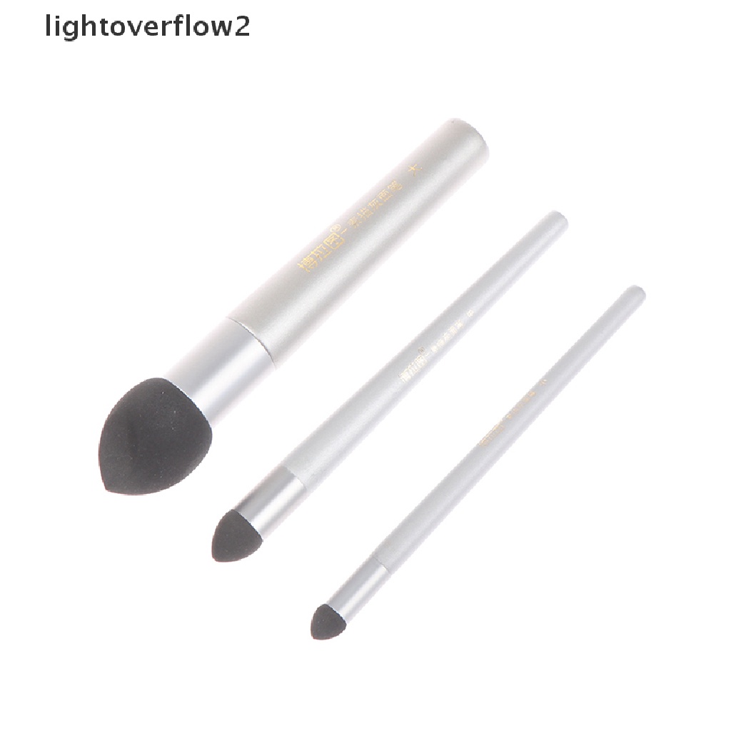 (lightoverflow2) 1 / 3Pcs / Set Spons Pembersih Pena Sketsa Warna Abu-Abu