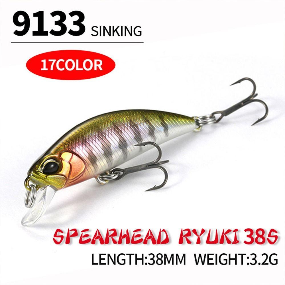 Preva Umpan Pancing Ikan Kecil 38mm/3.2g Spinner Tackle Getar Putar Wobblers Crankbaits