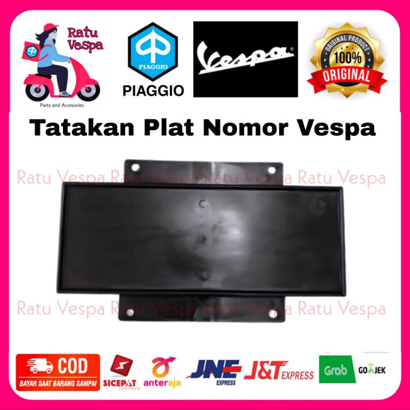 Tatakan Plat Nomor Vespa Super Sprint PX PS Strada Spartan Excel