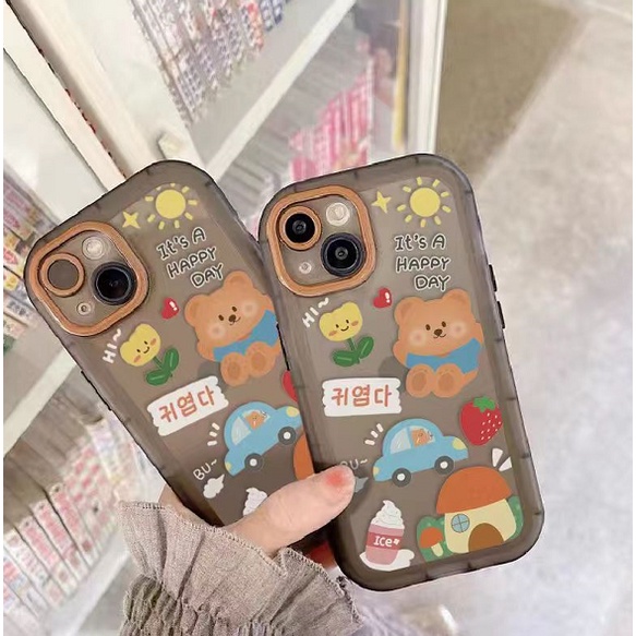 Case Motif Beruang Untuk iPhone 12 13 11 Pro Max X Xs Max Xr rjhf