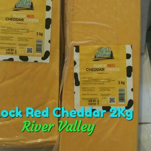 

BAYAR DITEMPAT✔️Keju Blok Red Cheddar 2 kg River Valley|RA1