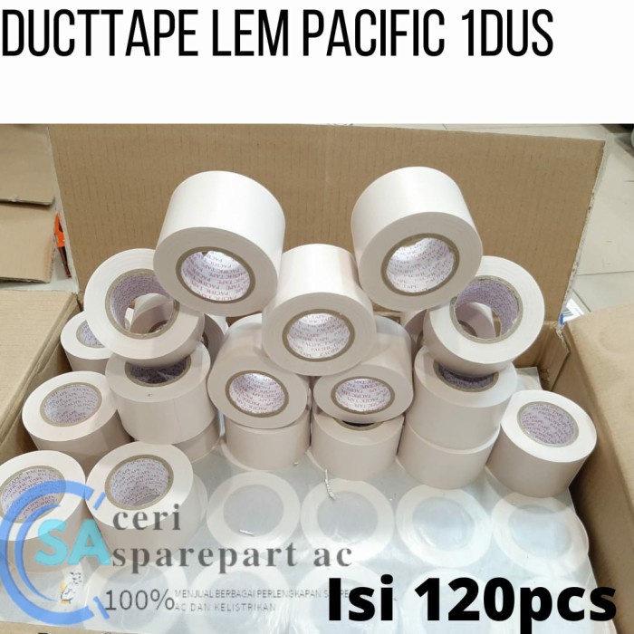 

DUCTAPE LEM PACIFIC isolasi pembungkus pipa ac lem 1 DUS