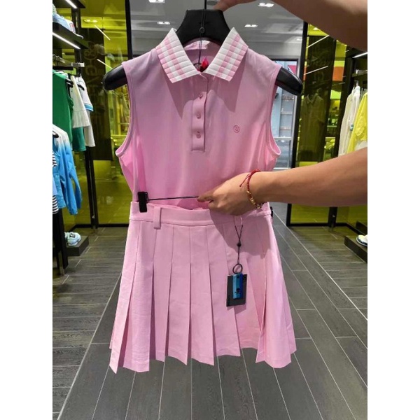 Gfore golf ladies polo sleeveless pink
