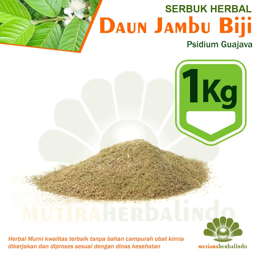 

1KG Bubuk DAUN JAMBU BIJI Guava Herba Penghilang Bintik Hitam Jerawat