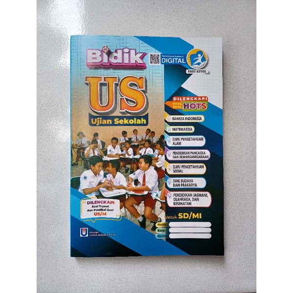 Buku Bidik US ujian sekolah SD Kelas 6 Kurikulum 2013