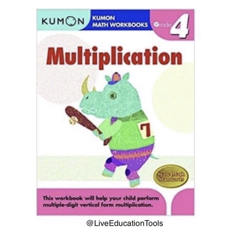Kumon Math Workbook MULTIPLICATION GRADE 4