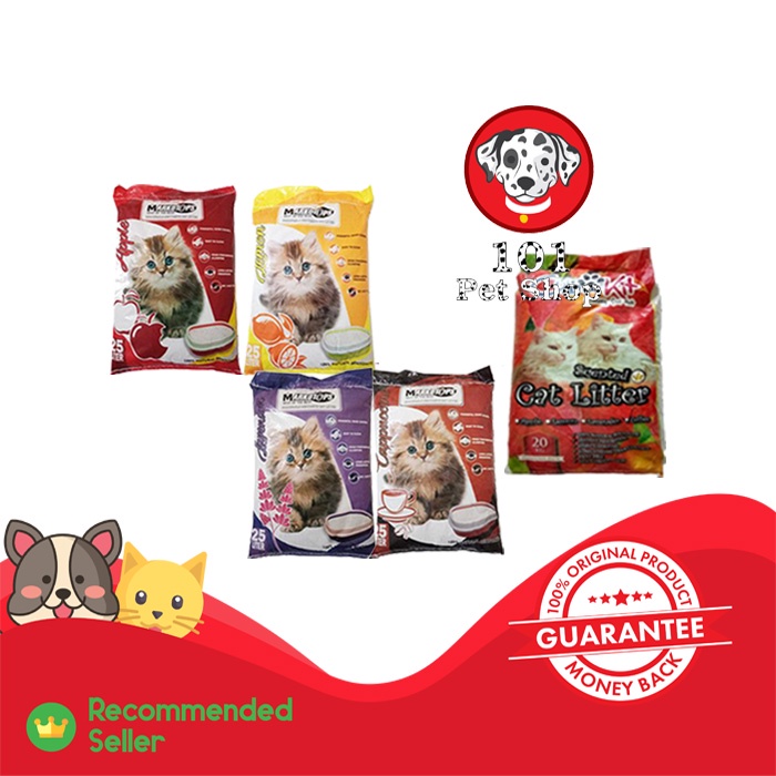 PASIR KUCING GUMPAL WANGI CUB N KIT DAN MARKOTOPS 20KG ( KHUSUS GOSEND &amp; GRAB )