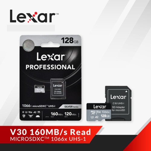 Lexar Micro SD Profesional 128GB 1066x 160Mbps MicroSDHC MicroSD