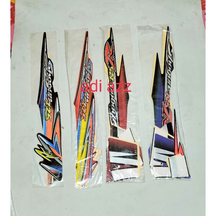 striping stiker lish full body merah biru silver shogun 125 r fd lama bukan ori