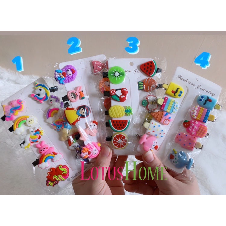 {10pcs} Jepitan Jepit Rambut Anak Perempuan Lucu 10 in 1 Jepitan Rambut Fashion Karakter Jepitan Hair Pin Gaya Korea