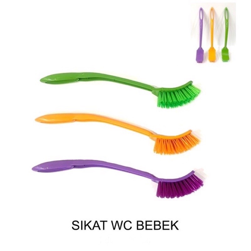 (SUN) SIKAT WC BEBEK KAMAR MANDI / PEMBERSIH KLOSET TOILET GAGANG PANJANG BRUSH CLOSET LANTAI