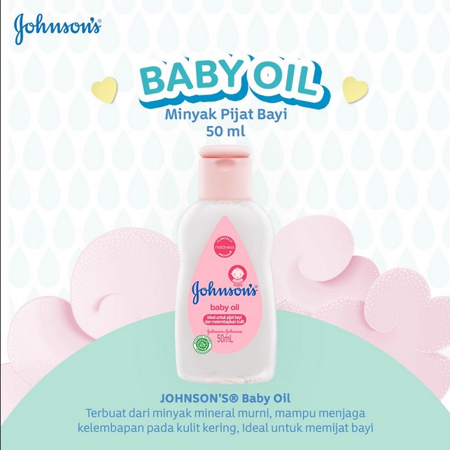 PERA273 BABY OIL JOHNSON'S BABY OIL REGULAR 50 ML exp bln 5 2025