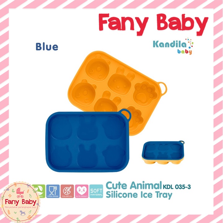 KANDILA BABY CUTE ANIMALS SILICONE ICE TRAY / KDL035-3