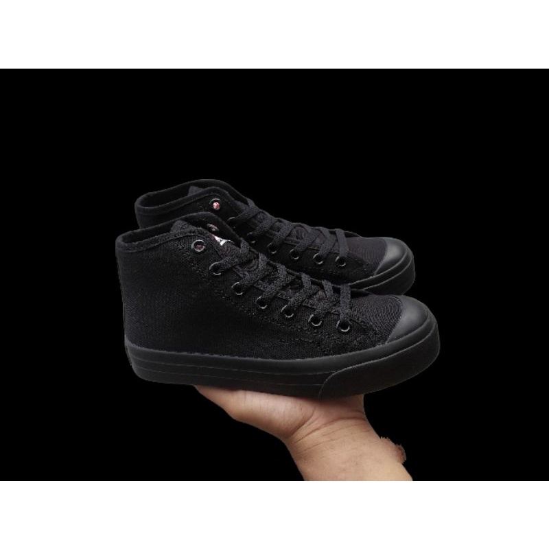 VENTELA BASIC HIGH ALL BLACK (BERGARANSI KOMPLIT)