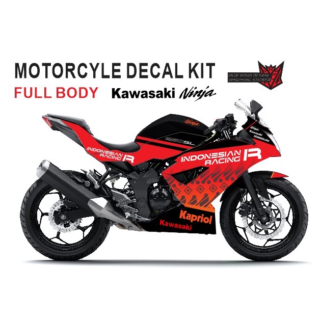 DECAL NINJA 250 MONO - INDONESIA RACING
