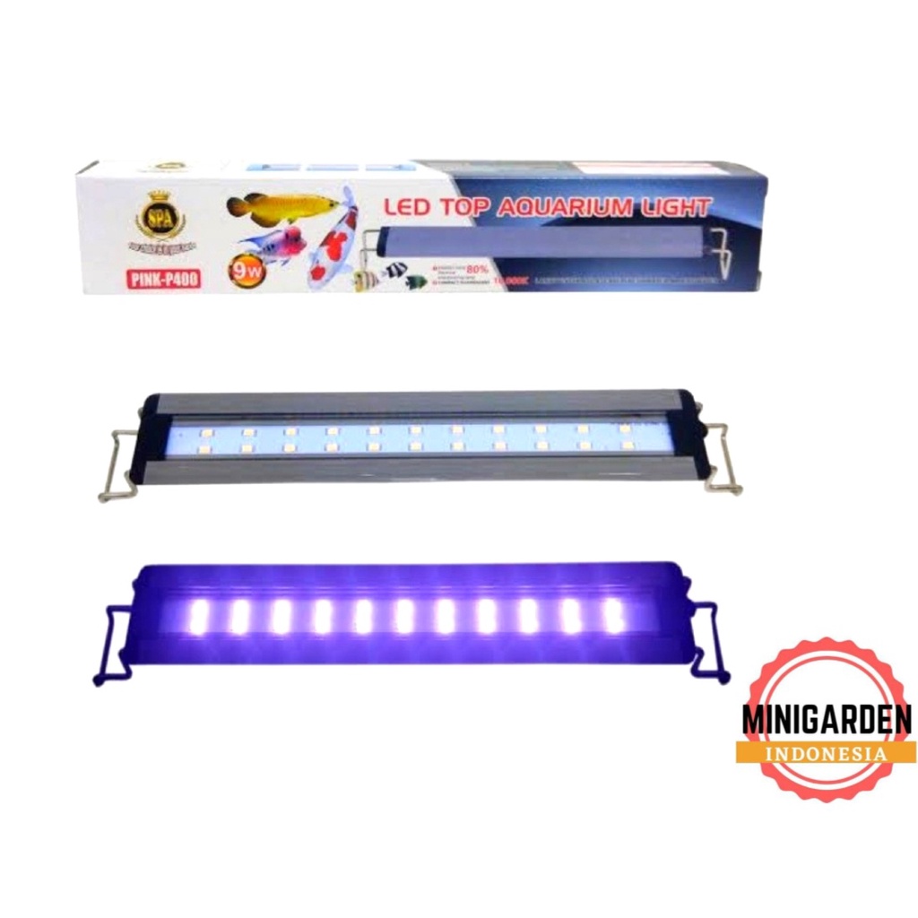 LAMPU TOP LED AQUARIUM SPA PINK P400 TOP LAMPU GANTUNG AQUASCAPE