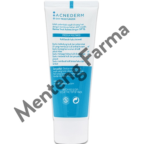 Wardah Acnederm Day Moisturizer 40 mL - Pelembab Wajah SPF 15 Untuk Kulit Berjerawat