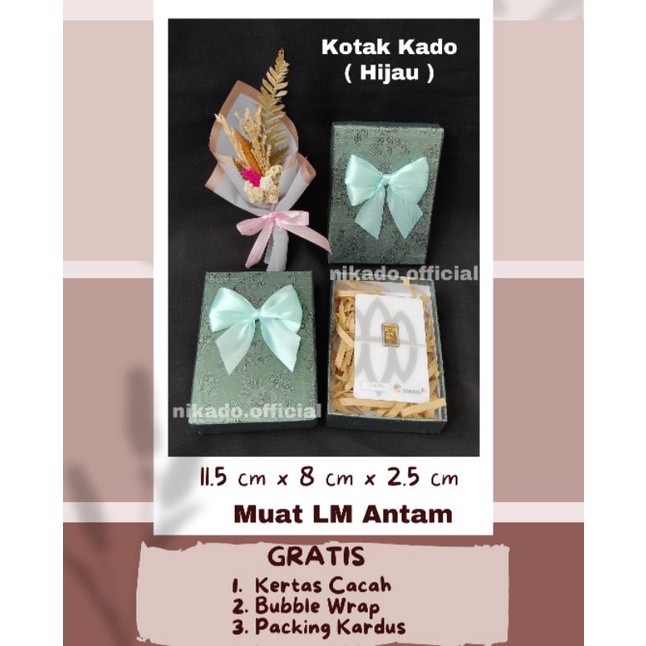 

Kotak kado antam, kotak hadiah emas antam, gift box antam, kotak box LM logam mulia
