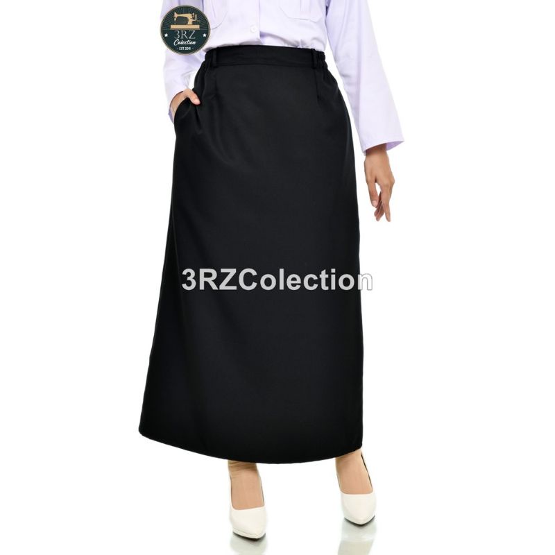 RB Rok Navy Biru Dongker Panjang Celana Navy Dinas Wanita Rok/Celana Putih PNS Wanita