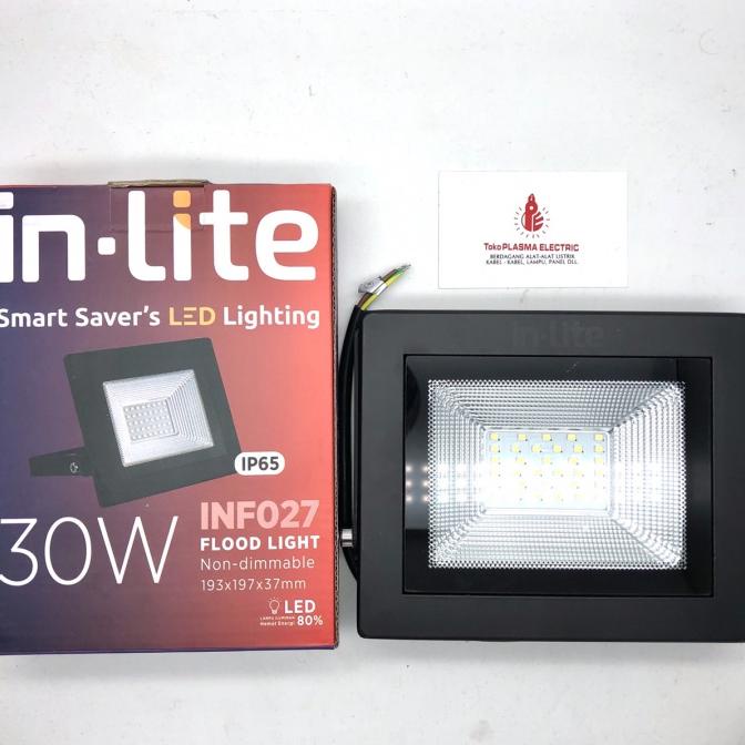 LAMPU SOROT LED INLITE IN-LITE 30W 30 W 30WATT 30 WATT