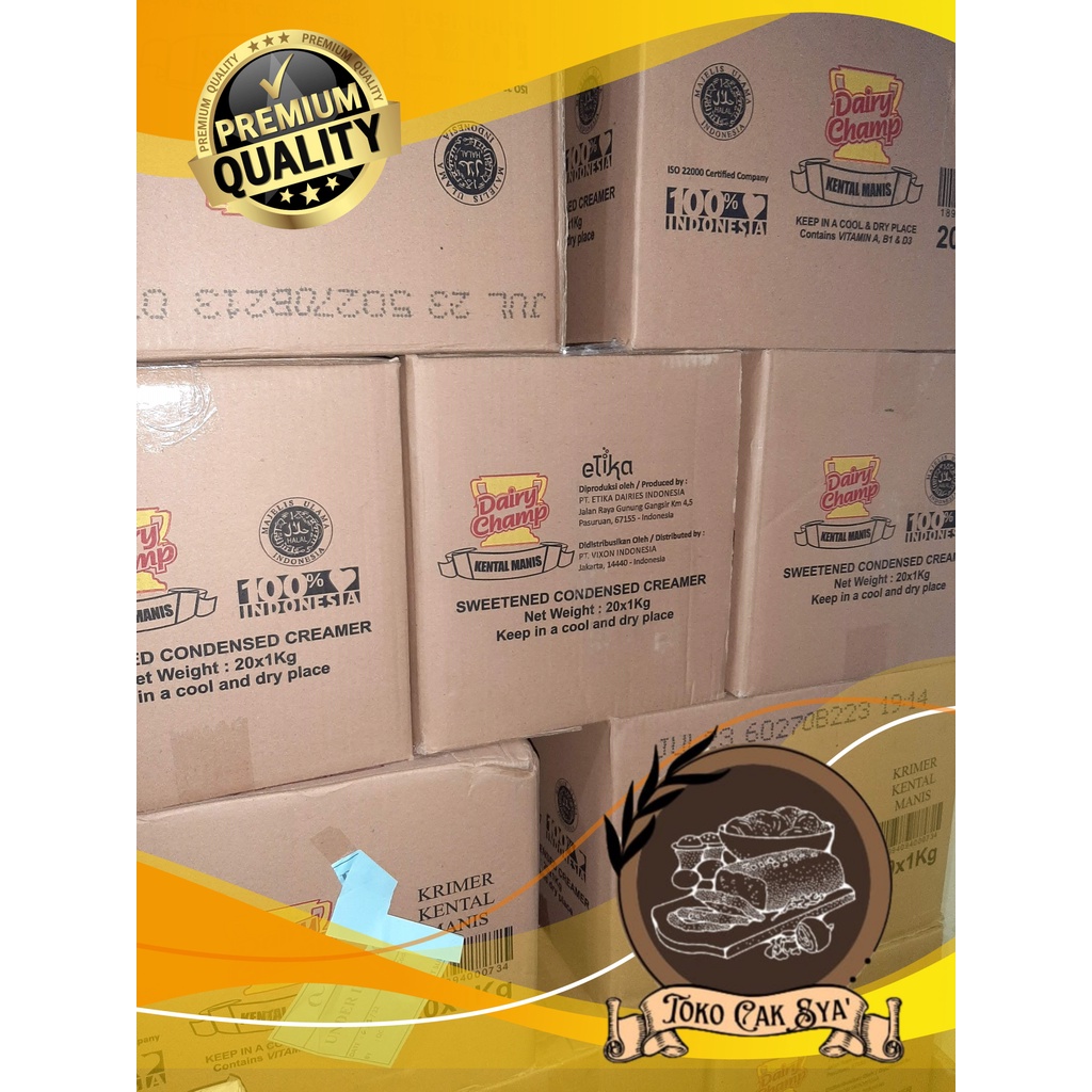 

Krimer Kental Manis DAIRY CHAMP 1 KG 1 Karton (20 PC)