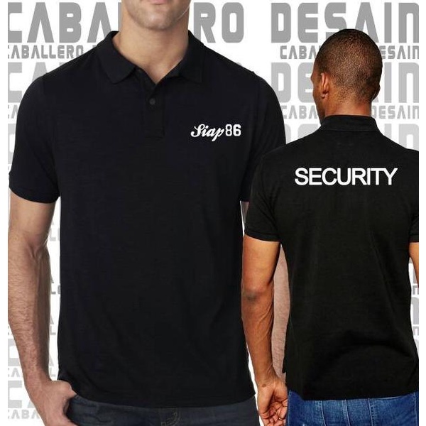 kaos security, polo shirt security, baju sekuriti