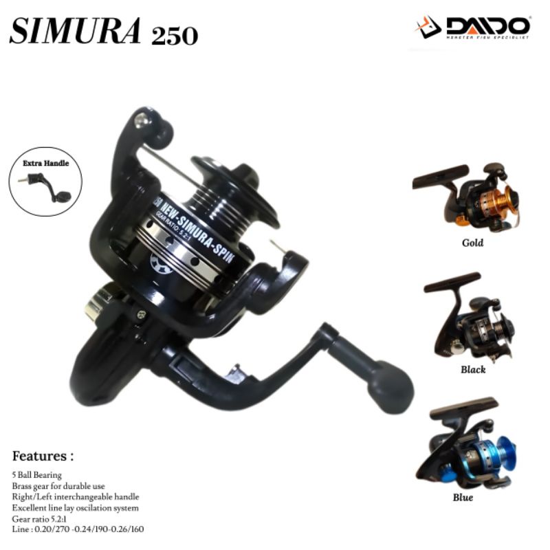REEL DAIDO SIMURA 250 || REEL SPINNING DAIDO SIMURA 250