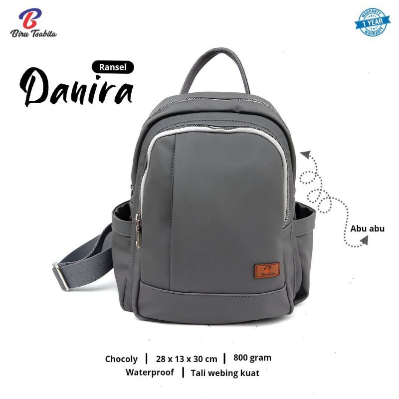 RANSEL DANIRA BY BIRU TSABITA BAHAN CHOCOLY ANTI AIR WATERPROOF BRAND LOKAL PREMIUM BERKUALITAS