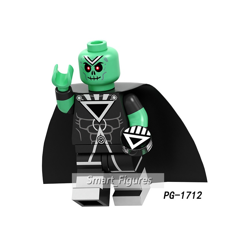 Mainan Action Figure Minifigures Black Lantern Superman Aquaman Martian Manhunter Flash DC PG8195 Untuk Hadiah