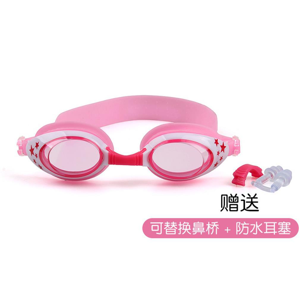 Kacamata Renang Anti Air Anti Kabut Perlindungan UV Silikon (Pink) Diving Eyewear Swim Goggles