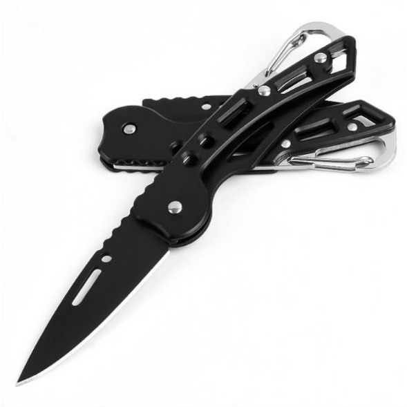 Pisau Lipat Outdoor Survival Multifungsi Stainless Steel