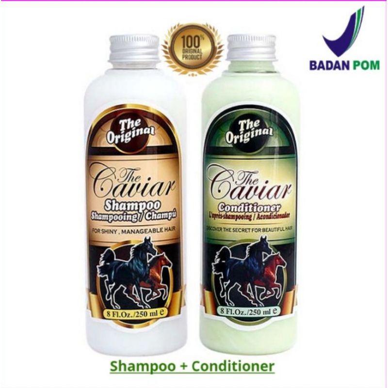 ORIGINAL BPOM The Caviar Shampoo / Conditioner Girlsneed77 COD The Original Shampoo Kuda Caviar