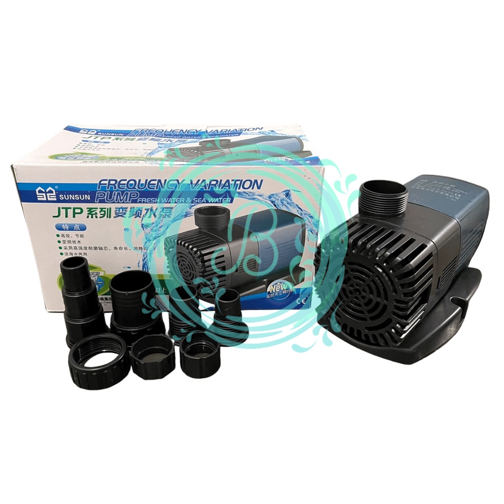 Sunsun JTP 16000 Low Watt Hemat Listrik Pompa Air Celup Kolam Ikan Koi Hidroponik Submersible Water Pump