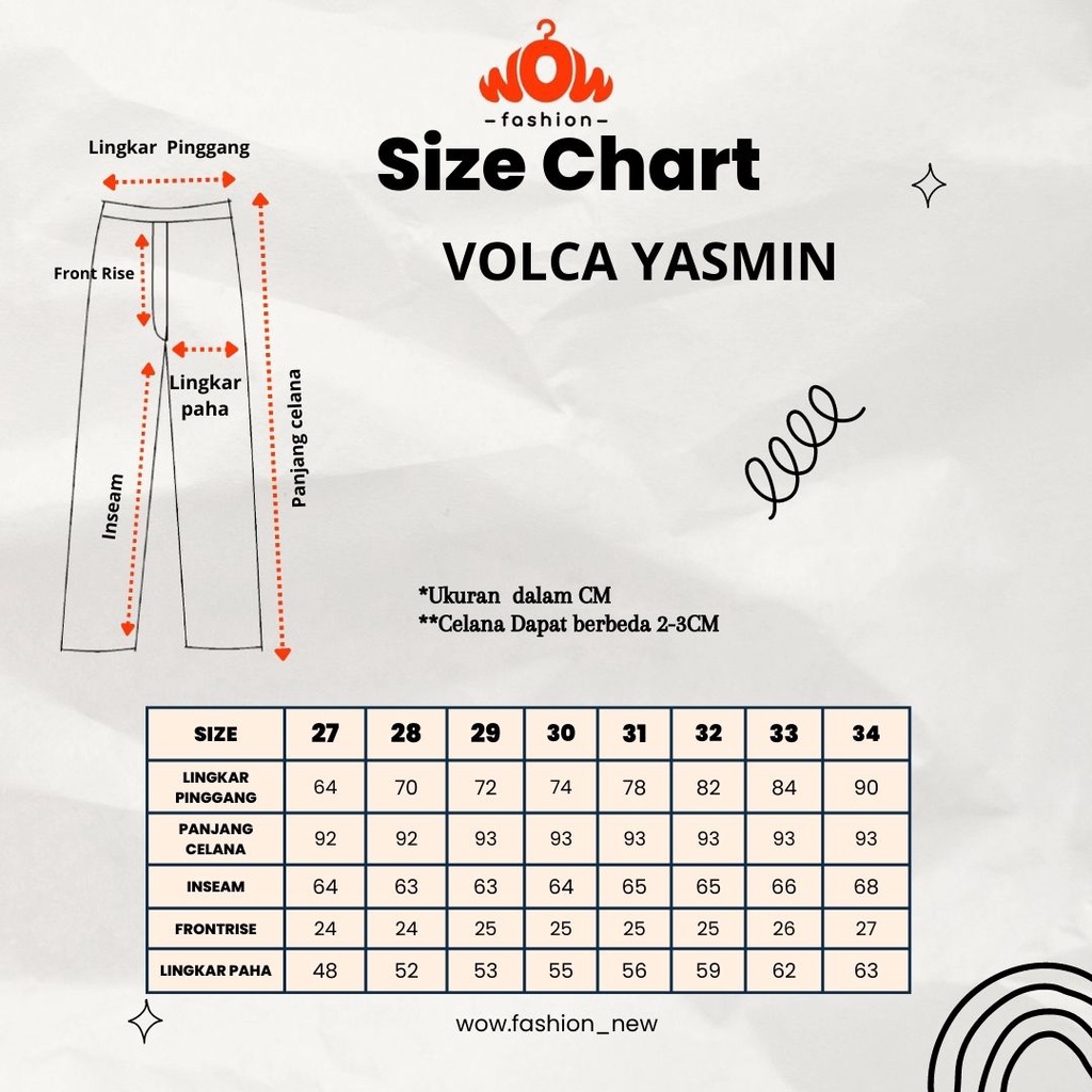 VOLCA YASMIN KULOT JEANS WANITA