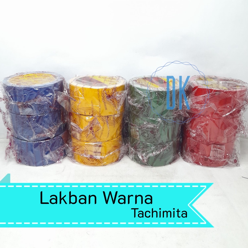 

Tachimita Cloth Tape Lakban Warna 2 inch / Lakban Kain Warna 8 Meter