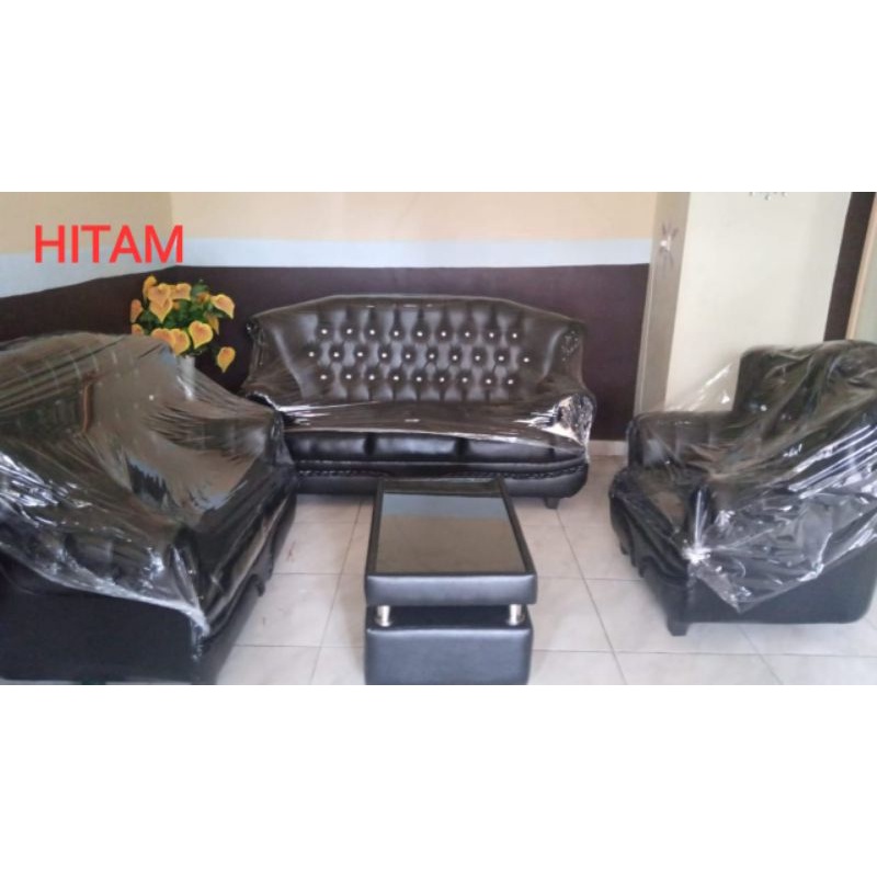 Sofa Jaguar Mini 321 Wosh + Meja Sofa Ruang Tamu