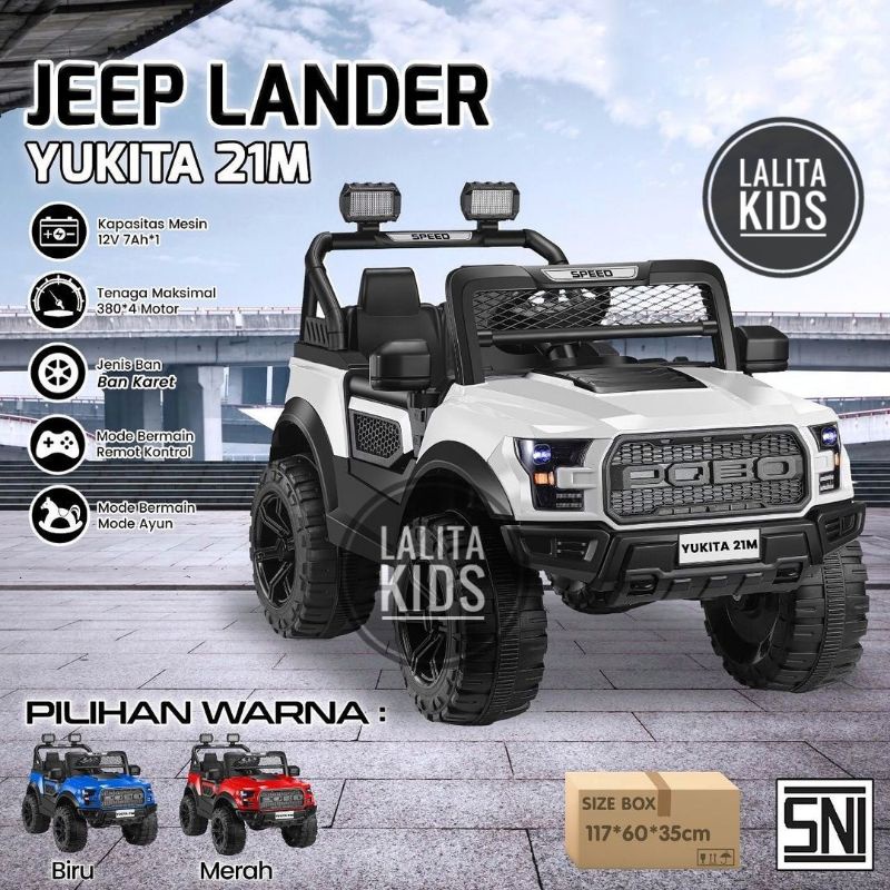 Jual MOBIL AKI BESAR || YUKITA 21M JEEP LANDER || MOBIL AKI 12 VOLT