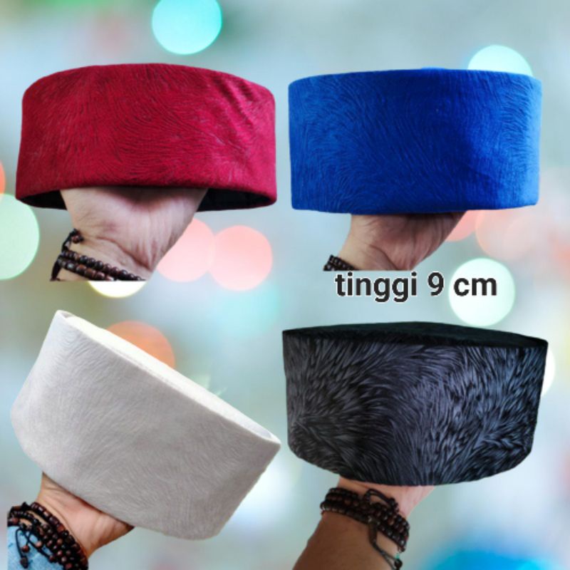 peci songkok hitam motif songkok sultan