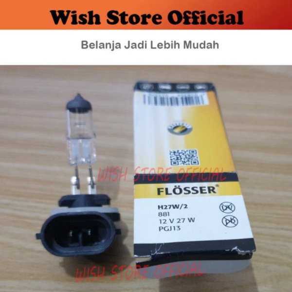 PROMO [PCS] Bohlam DOP Bulb Lampu Mobil Halogen H27W/1 H27 12V 27W Type 881