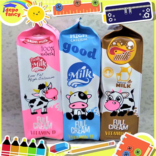 

Kotak Pensil Resleting Skim Milk PC112 / Pencil Case / Tepak Pensil / Boks Pensil / Box Pen