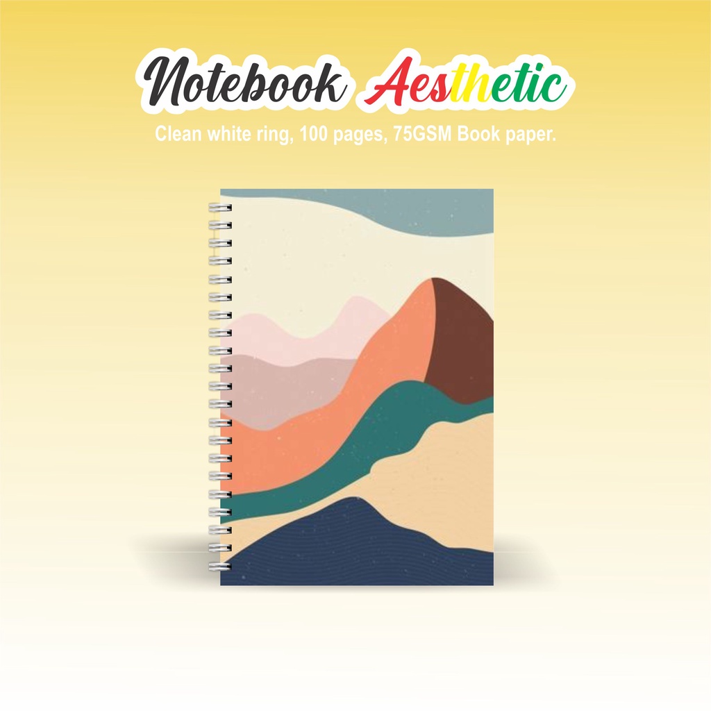 

Notebook Aesthetic BOOKPAPER GRID/KOTAK2#DOTTED/TITIK2#BLANK/POLOS#GARIS/LINE