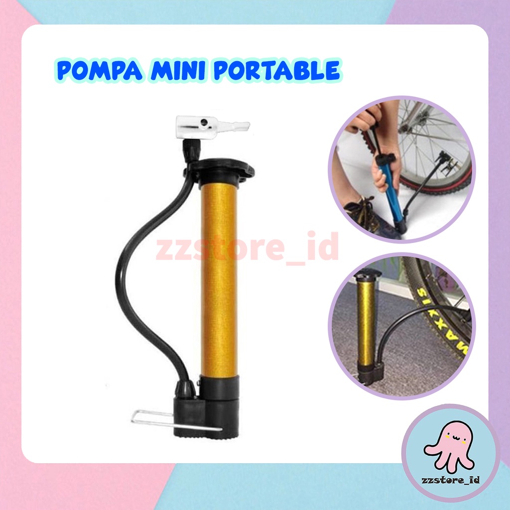 POMPA BAN SEPEDA Mini Portable Multifungsi / Pompa Sepeda Portable